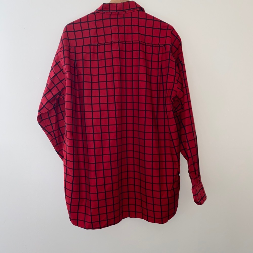 Gitman Bros Red Stripe Button Down Size Unmarked … - image 3